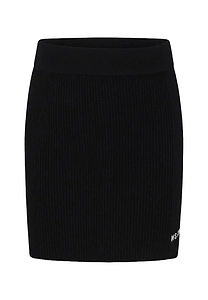 Msgm Kids Ribbed-Knit Midi Skirt