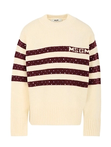 Msgm Kids Sequinned Crewneck Jumper