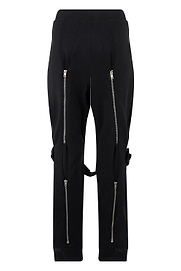 Moschino Zipped Strapped High-Waist Pants