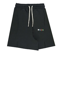 Msgm Kids Split Hem Drawstring Bermuda Shorts