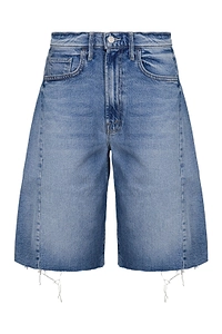 Mother Frayed Hem Denim Shorts
