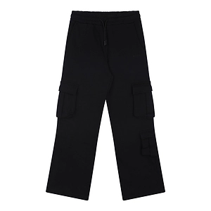 Msgm Kids Wide Leg Jersey Cargo Pants