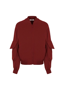 Msgm Kids Zipped Bomber Jacket