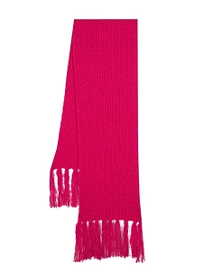 Msgm Knitted Fringed Scarf