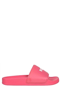 Msgm Logo Embossed Open-Toe Slides