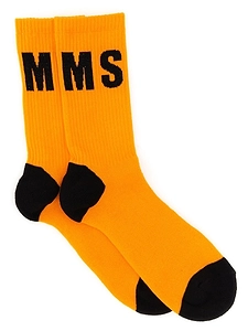 Msgm Logo Intarsia-Knit Socks