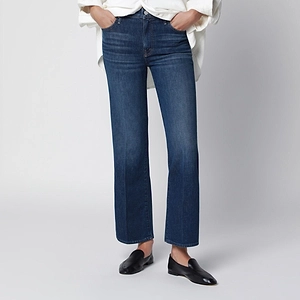Mother Mid-Rise Straight-Leg Jeans