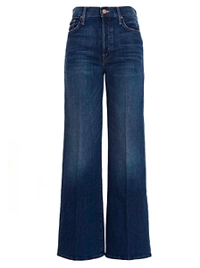 Mother Mid-Rise Wide Leg Jeans