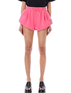 Msgm Logo Patch Drawstring Sweatshorts