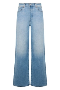 Mother Frayed Wide-Leg Jeans