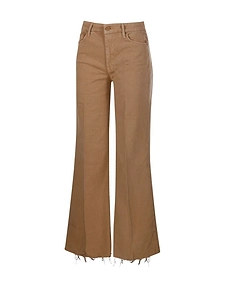 Mother The Roller Fray Wide-Leg Jeans