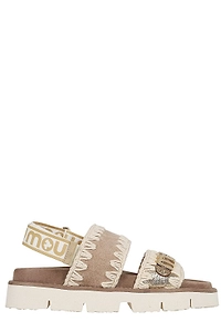 Mou Bio Round Open Toe Slingback Sandals