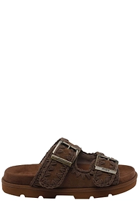 Mou Bio Buckled Flat Sandals