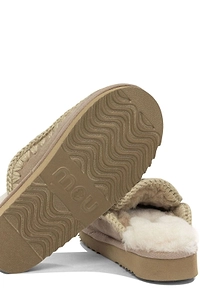Mou Blanket Stitch Slippers