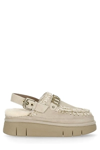 Mou Bounce Logo Lettering Slingback Mules