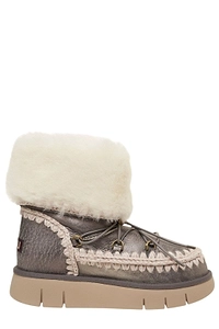 Mou Bounce Lace-Up Ankle Boots