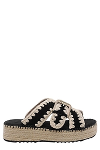 Mou Braided Platform Sandals