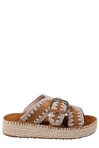 Mou Braided Buckle Espadrilles