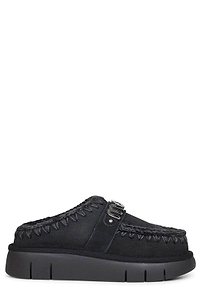 Mou Crochet Slip-On Sandals