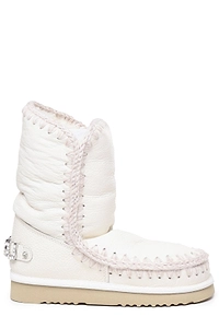 Mou Embellished Logo Round Toe Snow Boots