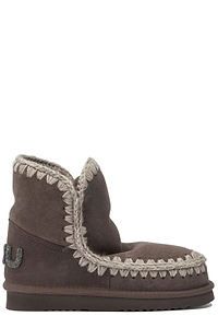 Mou Crochet-Trim Ankle Boots