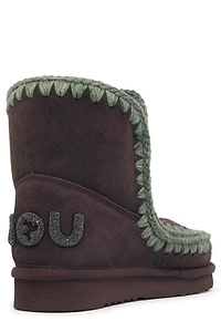 Mou Eskimo 18 Crochet-Trim Ankle Boots