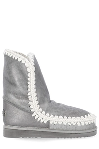 Mou Eskimo 24 Metallic Whipstitch-Trim Boots