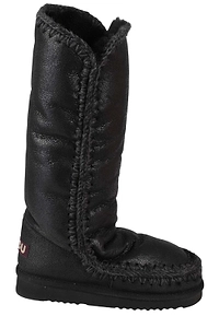 Mou Eskimo 40 Metallic-Finish Contrast Stitched Boots