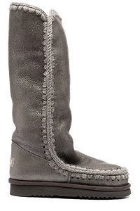 Mou Eskimo 40 Metallic-Finish Contrast Stitched Boots