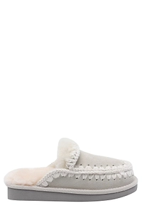Mou Eskimo Crochet-Detailed Slippers