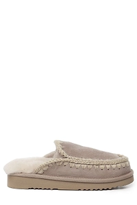 Mou Eskimo Crochet-Detailed Slippers