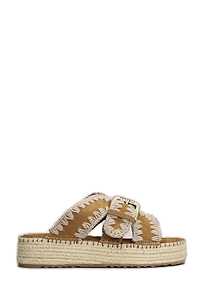 Mou Crossover Strapped Sandals
