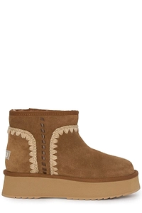 Mou Knit Detailed Ankle Boots