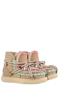 Mou Kids Scoubidou Lace-Up Boots