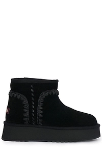Mou Knit Detailed Ankle Boots
