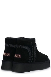 Mou Knit Detailed Ankle Boots