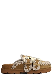 Mou Low Bio Sabot Two Buckled Sandals