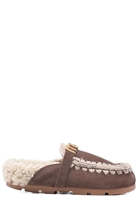 Mou Shearling Trim Winter Slides