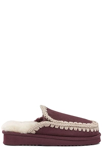 Mou Stitch Trim Mule Slippers