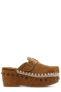 Mou Stud Embellished Clogs