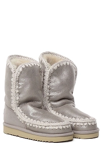 Mou Stitch Detailed Logo Patch Snow Boots