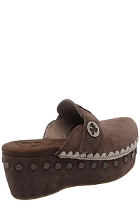 Mou Studded Platform Clogs