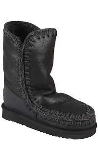 Mou Stitch Detailed Logo Patch Snow Boots