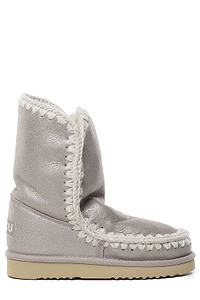 Mou Stitch Detailed Logo Patch Snow Boots