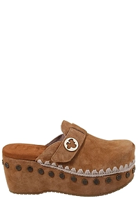 Mou Studded Platform Mules