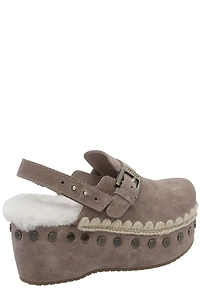 Mou Studded Platform Clogs