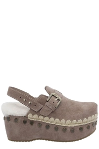 Mou Studded Platform Clogs