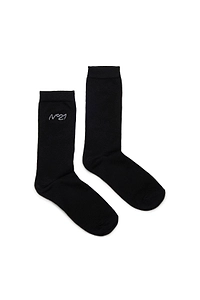 N°21 Kids Logo Embroidered Socks
