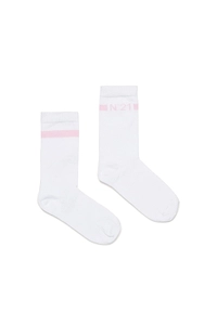 N°21 Kids Logo Intarsia-Knit Socks