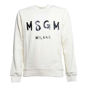 Msgm Logo Printed Crewneck Sweatshirt